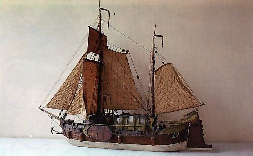 Rheinschiff um 1800